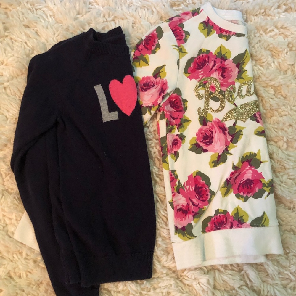 Girls size 6/7 sweatshirt lot